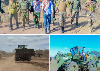 UPDF Somali Troops Improve Transport Route to Support Stabilisation