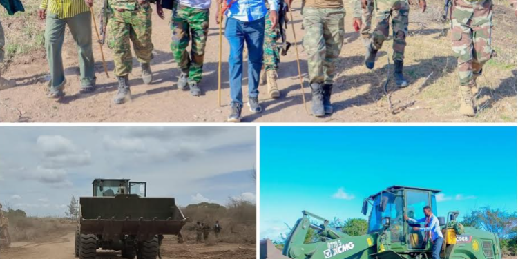 UPDF Somali Troops Improve Transport Route to Support Stabilisation