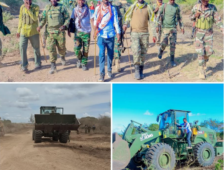 UPDF Somali Troops Improve Transport Route to Support Stabilisation